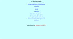 Desktop Screenshot of consciousunity.org