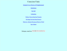 Tablet Screenshot of consciousunity.org