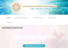 Tablet Screenshot of consciousunity.info